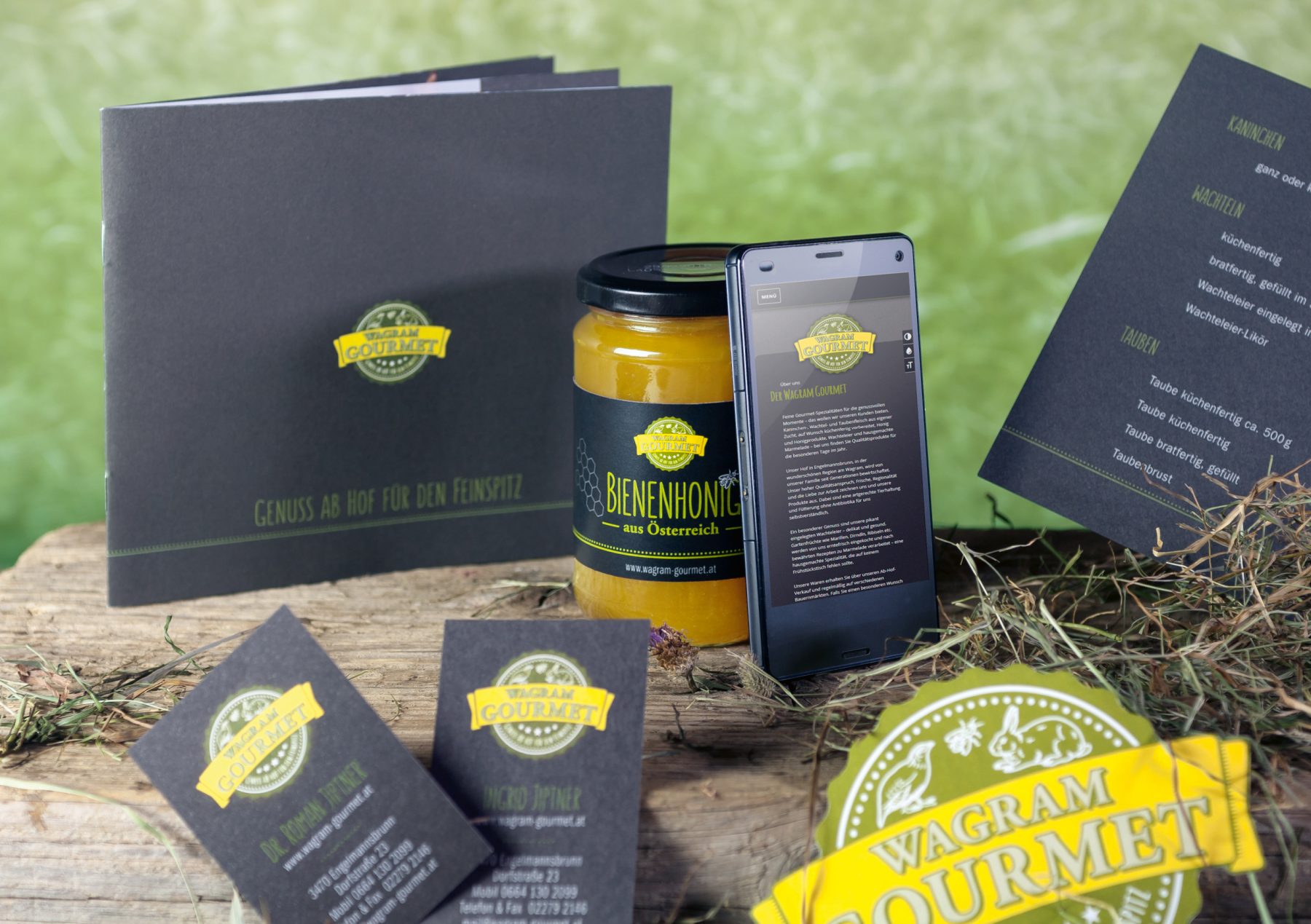 Wagram Gourmet - Logo + Corporate-Design + Screendesign